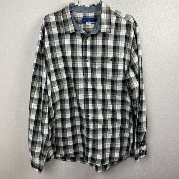 Simply Styled Button Down Plaid Shirt Size XL EUC - Picture 1 of 6